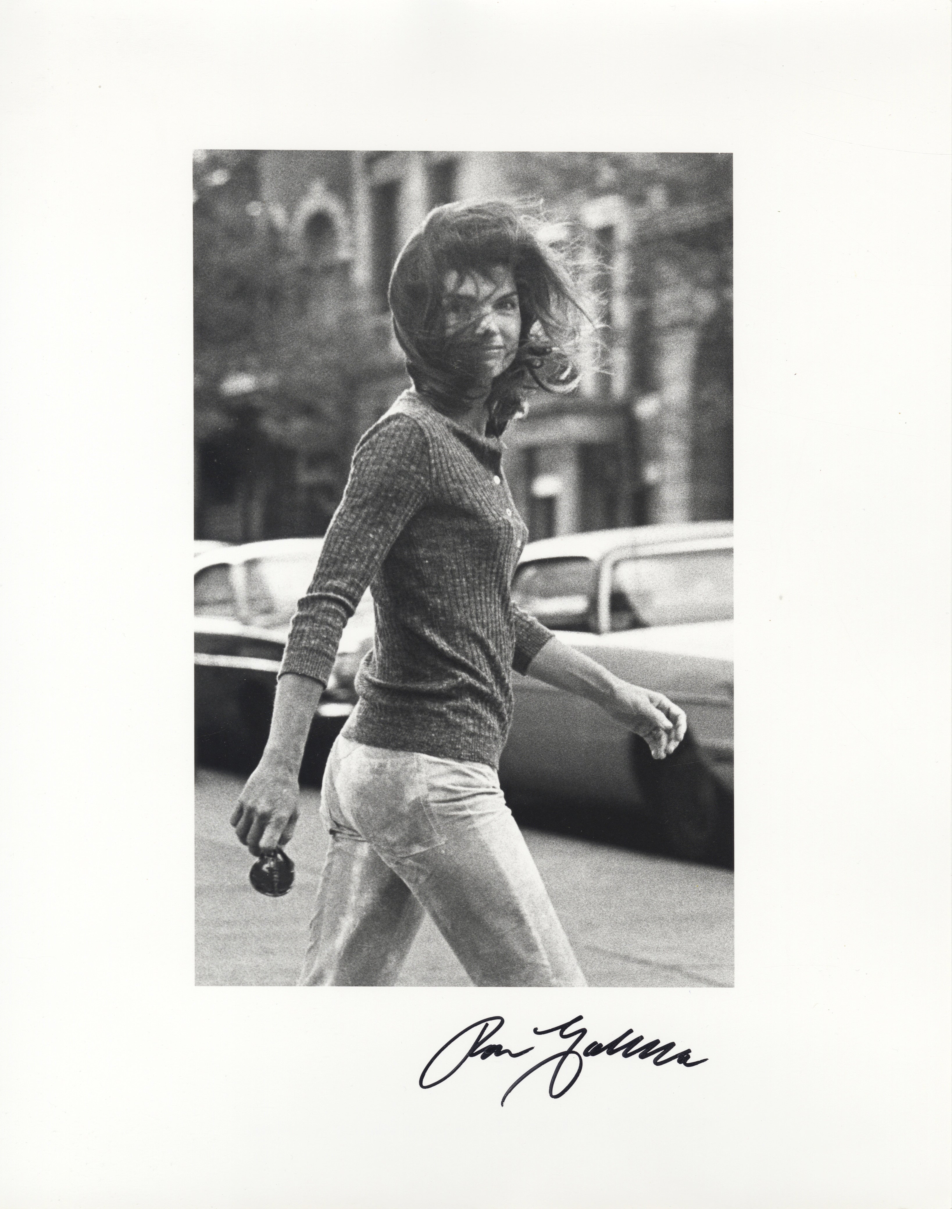 Jackie Kennedy Print Autographed By Ron Galella with Certificate Of Authenticity + Book